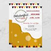 モダンオクトーバーフェスト招待状 招待状 (正面/裏面)