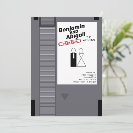 モダンオタク マニア ゲーマー ヴィンテージ レトロ インビテーション (スタンド正面)