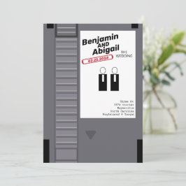 モダンオタク マニア ゲーマー ヴィンテージ レトロ インベテーション 招待状