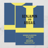 モダンオタク マニア ゲーマー 青金 宝庫 招待状 (正面/裏面)