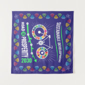 モダンオフィスデコレーション ギフト 企業オフィス タペストリー (正面(横))