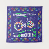 モダンオフィスデコレーション ギフト 企業オフィス タペストリー (正面)