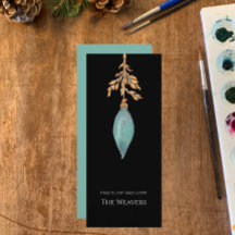 モダンオリジナルウォーター色ターコイズクリスマス