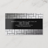 モダンオリジナルグレイ白ユニークトレンディークリエイティブ 名刺 (裏面)