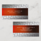 モダンオリジナルグレーレッドユニークトレンディークリエイティブ 名刺 (正面/裏面)