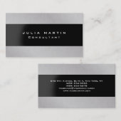 モダンオリジナルシルバーグレユニークートレンディークリエイティブ 名刺 (正面/裏面)