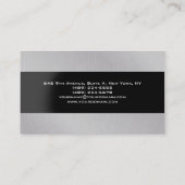 モダンオリジナルシルバーグレユニークートレンディークリエイティブ 名刺 (裏面)