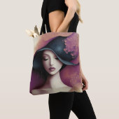 モダンオリジナルユニークトレンディークールファンタジー女性 トートバッグ (クローズアップ)