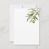 モダンオリーブブランチ・セーブ・ザ・デート 出欠カード (裏面)