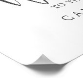 モダンオリーブ結婚ブランチ ポスター (角)