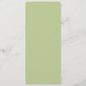 モダンオリーブ結婚枝 メニュー (裏面)