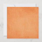 モダンオレンジイースターエッグハントパーティー 招待状 (裏面)