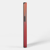 モダンオレンジピンクグリーン抽象芸術 iPhoneケース (右側面)