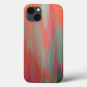 モダンオレンジピンク緑抽象芸術 Case-Mate iPhoneケース (裏面)