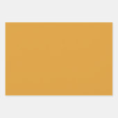 モダンオレンジ無地の色ラッピング紙シート ラッピングペーパーシート (正面2)