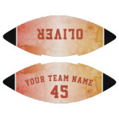 モダンオレンジ色のプレイヤー名番号チーム アメリカンフットボール (パネル)