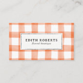 モダンオレンジ色の水色バッファロープライド素朴 名刺 (正面)