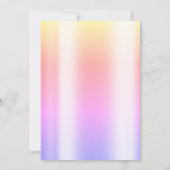 モダンオンブレ ネオン風船 スイート16 招待状 (裏面)