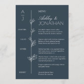 モダンオーガニックフローラ分周式披露宴 メニュー (正面)