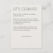 モダンオーガニックフローラ分結婚除器 エンクロージャーカード (正面)