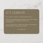 モダンオーガニックフローラ分結婚除器 エンクロージャーカード (正面)