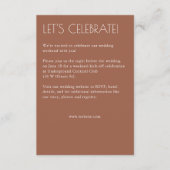 モダンオーガニックフローラ分結婚除器 エンクロージャーカード (正面)