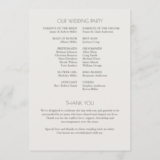 モダンオーガニックフローラ分結婚除器 プログラム (裏面)