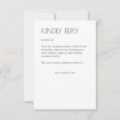 モダンオーガニックフローラ分結婚除器 出欠カード (正面)