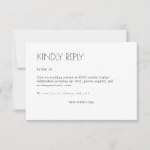 モダンオーガニックフローラ分結婚除器 出欠カード (正面)