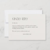 モダンオーガニックフローラ分結婚除器 出欠カード (正面)