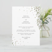 モダンオーガニックミニマル結婚式招待状 招待状 (スタンド正面)