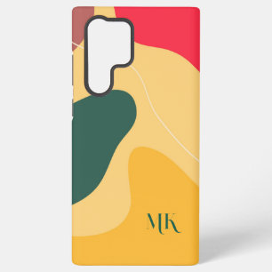 モダンオーガニック形状構成の背景 SAMSUNG GALAXY S22 ULTRAケース