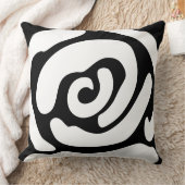 モダンオーガニック抽象芸術バラ クッション (ブランケット)