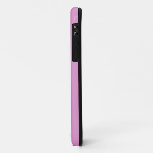 モダンオーキッド ラベンダー ピンク 名前入り Case-Mate iPhoneケース (裏面/左)