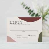 モダンオータム シンプルプレジャー ウェディング RSVP (スタンド正面)