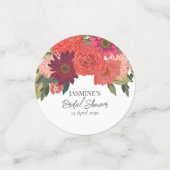 モダンオータム フラワーブライダルシャワー コンフェッティ (スモール正面)