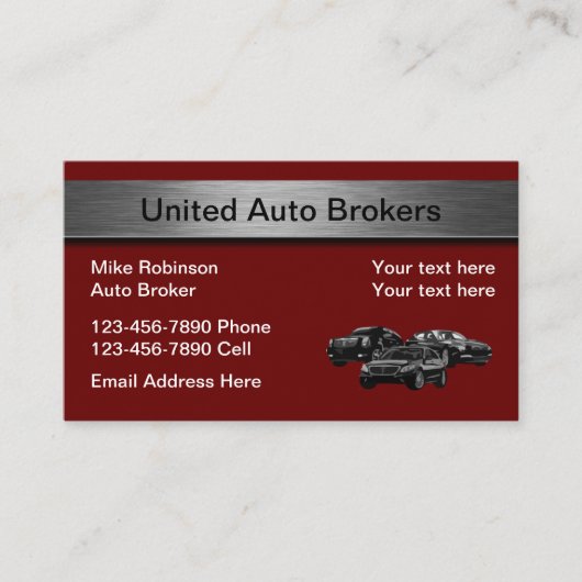 モダンオートブローカー 名刺 (正面)