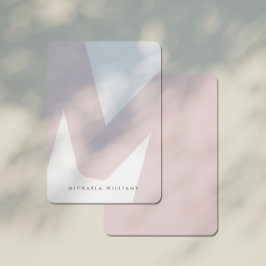 モダンオーバーサモノグラムのイズイニシャルおよび名前ノートC ノートカード