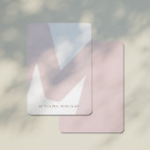 モダンオーバーサモノグラムのイズイニシャルおよび名前ノートC ノートカード