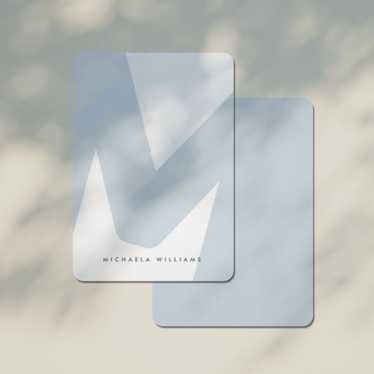 モダンオーバーサモノグラムのイズイニシャルおよび名前ノートC ノートカード