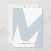 モダンオーバーサモノグラムのイズイニシャルおよび名前ノートC ノートカード (正面)