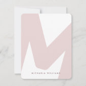 モダンオーバーサモノグラムのイズイニシャルおよび名前ノートC ノートカード (正面)