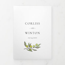 モダンオールインワン結婚ズ 三つ折り招待状