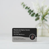 モダンカイロプラクターサービスビジネスプロファイルカード 名刺 (スタンド正面)
