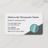 モダンカイロプラクターユニーク名刺 名刺 (正面)