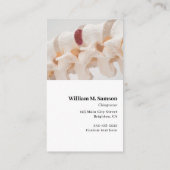 モダンカイロプラクター背骨クローズアップ 名刺 (裏面)