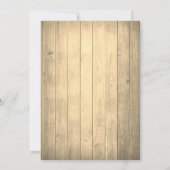 モダンカウボーイ　ウッドラスティックウェディングデー 招待状 (裏面)