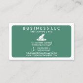 モダンカエル(色のカスタマイズ) 名刺 (裏面)