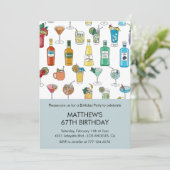 モダンカクテルコンテンポラリードリンク67歳 招待状 (スタンド正面)