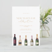 モダンカクテルニューイヤーイブパーティの招待状 招待状 (スタンド正面)